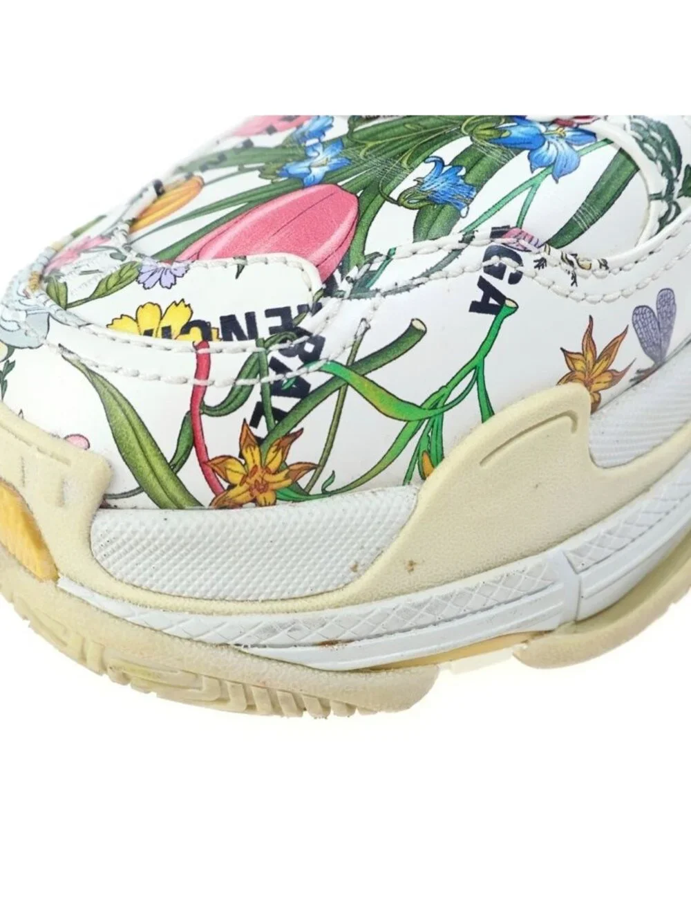 Gucci the Hacker Project Triple S Flora Print Low Sneakers Multi